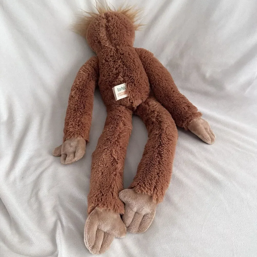 Wildlife Artists Eco Pals Monkey Orangutan Plush Connecting Hands Stuffed Animal